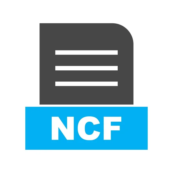 Ícone Arquivo Vector Ncf —  Vetores de Stock