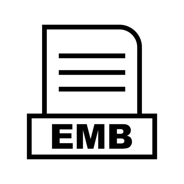 Εικονίδιο Αρχείου Διάνυσμα Emb — Διανυσματικό Αρχείο