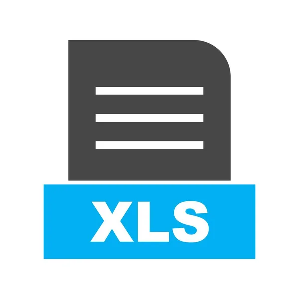 Icona Del File Vector Xls — Vettoriale Stock