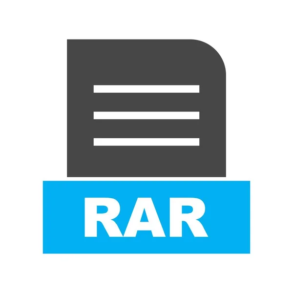 Rar 아이콘 — 스톡 벡터