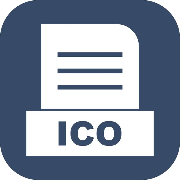 Vector Ico File Icon — Stock Vector