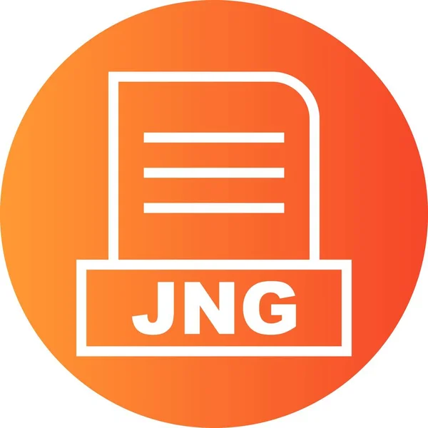 Векторна Піктограма Файла Jng — стоковий вектор