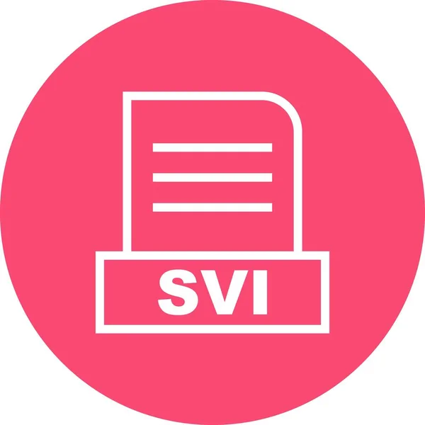 Ícone Arquivo Vector Svi — Vetor de Stock