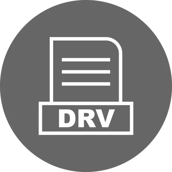 Ícone Arquivo Vector Drv — Vetor de Stock