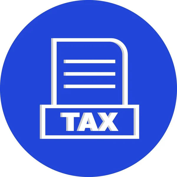 Icona Del File Tax Vettoriale — Vettoriale Stock