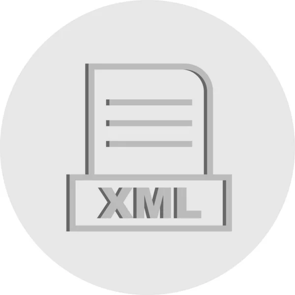 Ikona Vektorového Xml Souboru — Stockový vektor