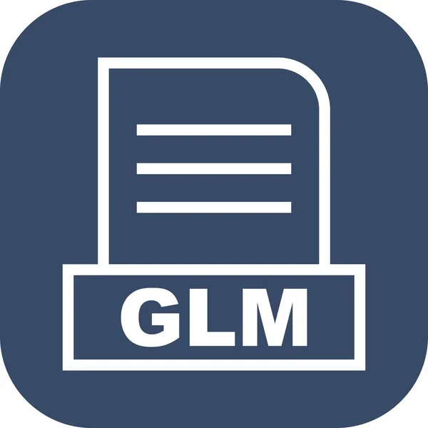 Піктограма Векторного Файла Glm — стоковий вектор