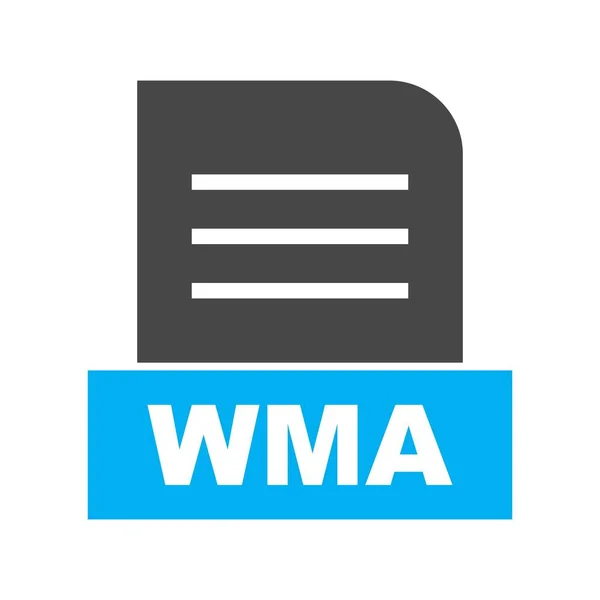 Wma 아이콘 — 스톡 벡터