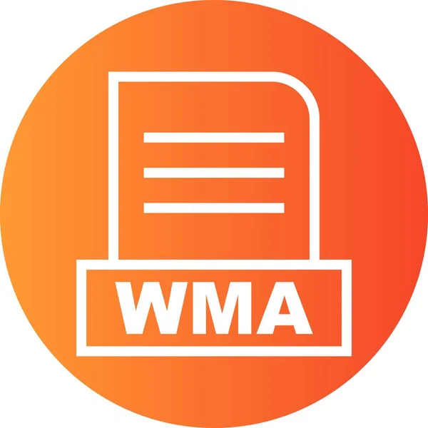 Wma 아이콘 — 스톡 벡터