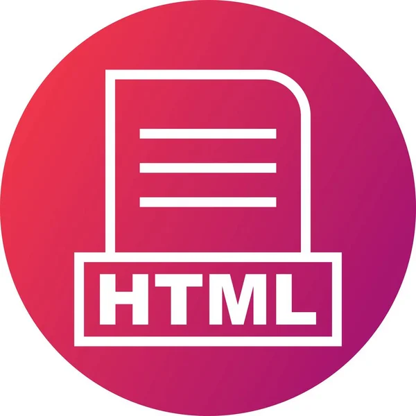 Εικονίδιο Αρχείου Vector Html — Διανυσματικό Αρχείο