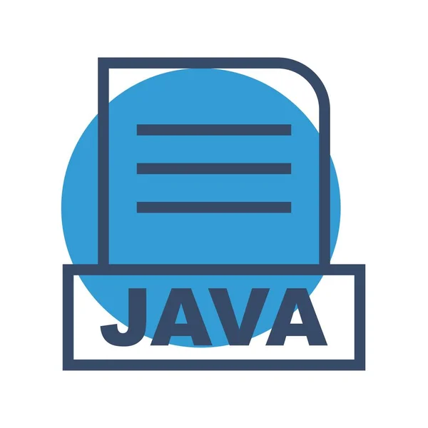 Vector Java File Icon — Stock Vector