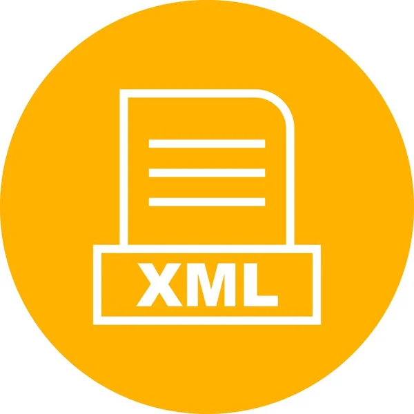 Значок Векторного Xml Файла — стоковый вектор