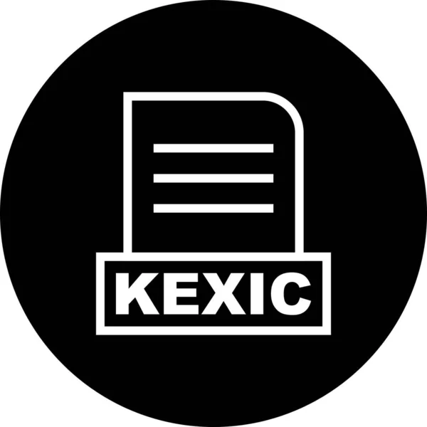 ベクトルKexicファイルのアイコン — ストックベクタ