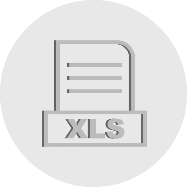 Icône Fichier Vector Xls — Image vectorielle
