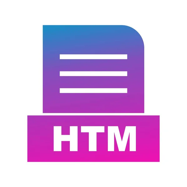 Значок Векторного Файла Htm — стоковый вектор