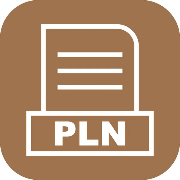 矢量Pln文件图标 — 图库矢量图片