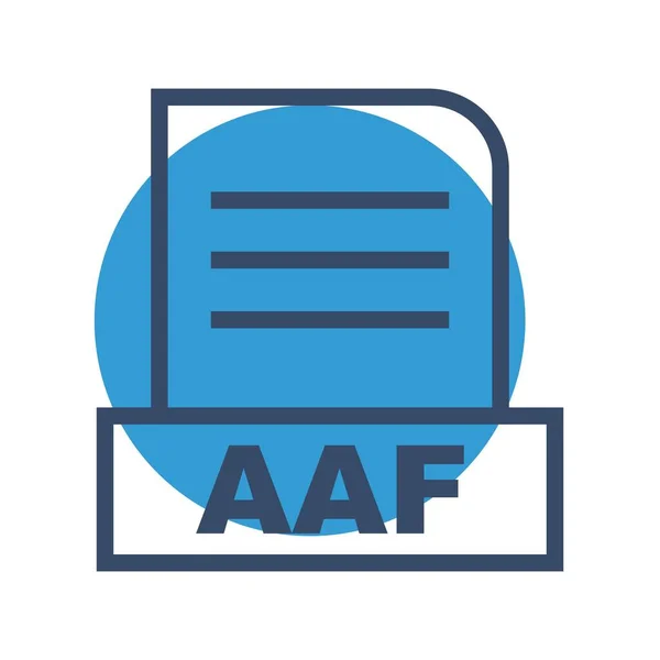 Vector Aaf File Icon — Stock Vector