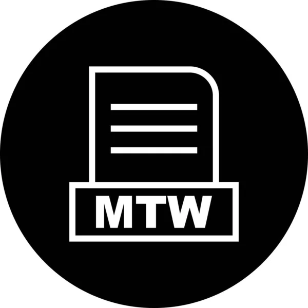 Піктограма Векторного Файла Mtw — стоковий вектор