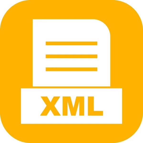 Icona Del File Vector Xml — Vettoriale Stock