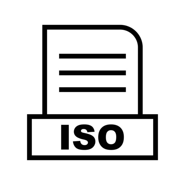 Icône Fichier Iso Vectoriel — Image vectorielle