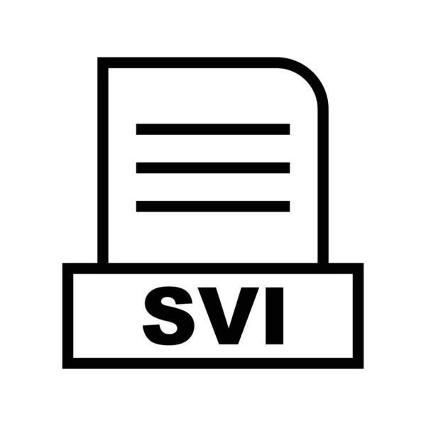 Vector Icono Archivo Svi — Archivo Imágenes Vectoriales