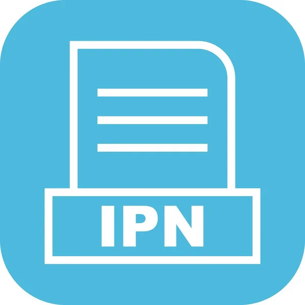 Icona Del File Ipn Vettoriale — Vettoriale Stock