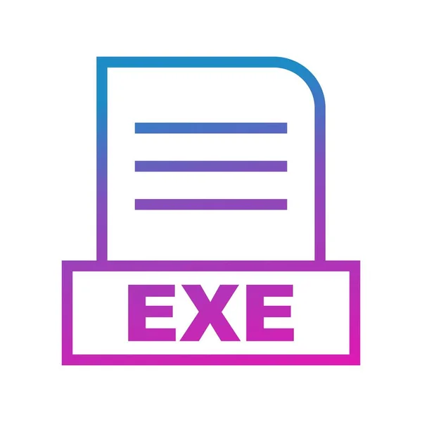 Exe 아이콘 — 스톡 벡터