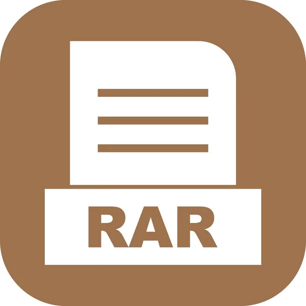 Rar 아이콘 — 스톡 벡터