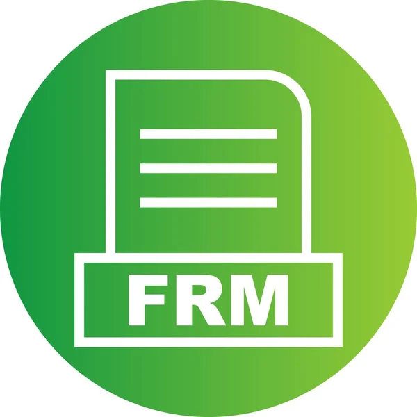 Vector Frm File Icon — Stock Vector