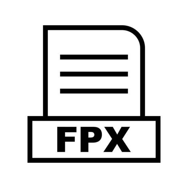 Vector Icono Archivo Fpx — Archivo Imágenes Vectoriales