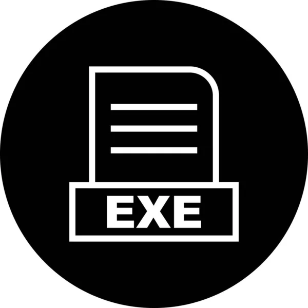 Exe 아이콘 — 스톡 벡터