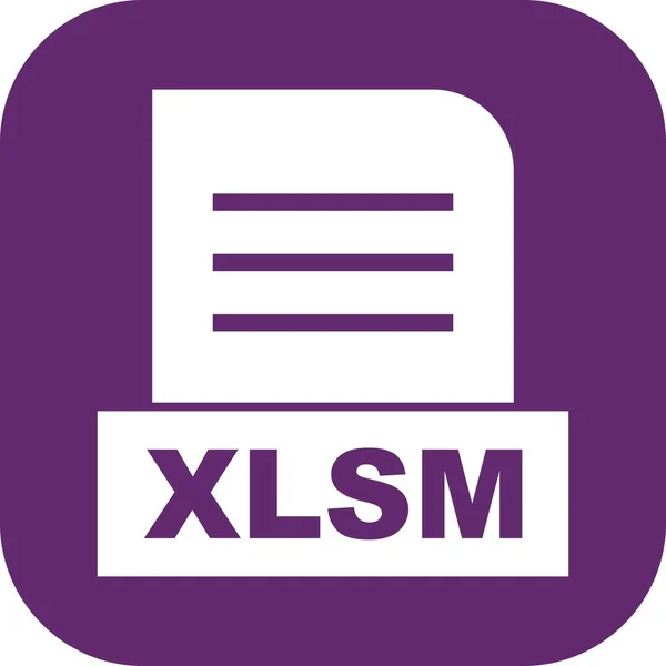 Vector Icono Archivo Xlsm — Archivo Imágenes Vectoriales