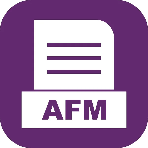 Vector Afm File Icon — Stock Vector