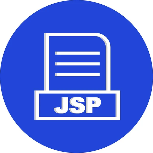 Векторна Піктограма Файла Jsp — стоковий вектор