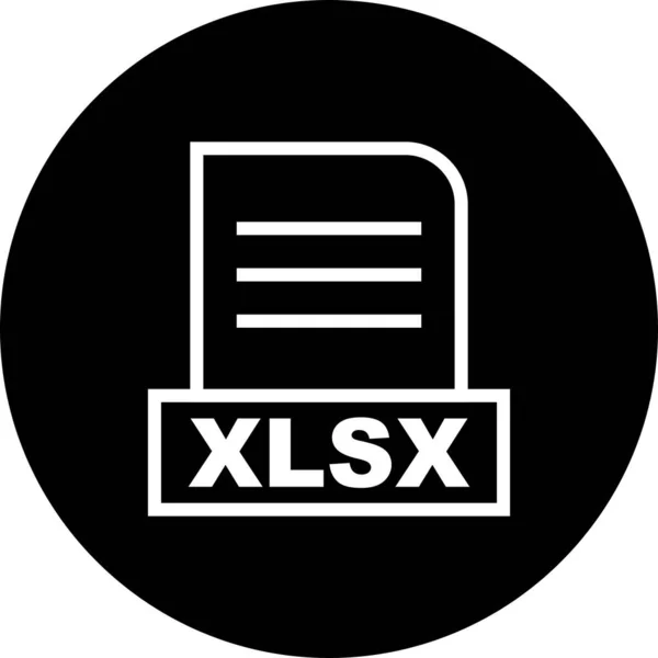 Icono Del Archivo Vector Xlsx — Vector de stock