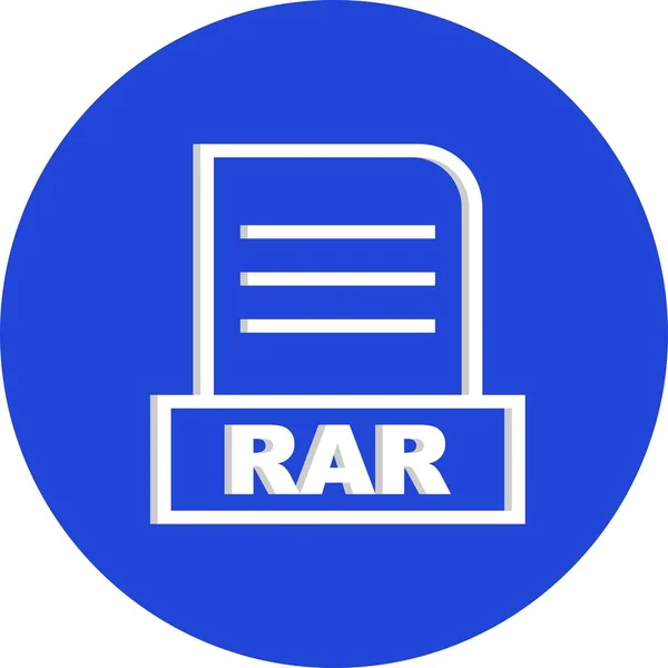 Rar 아이콘 — 스톡 벡터