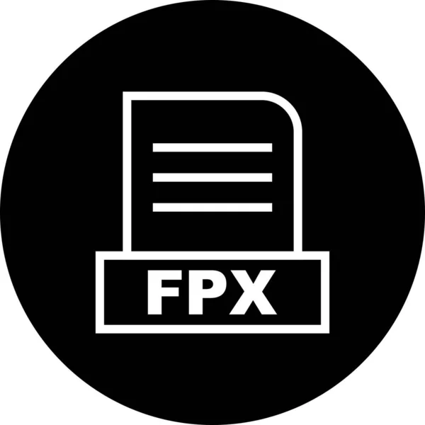 Vector Icono Archivo Fpx — Archivo Imágenes Vectoriales