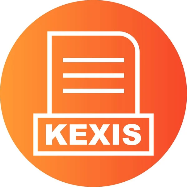 ベクトルKexisファイルのアイコン — ストックベクタ