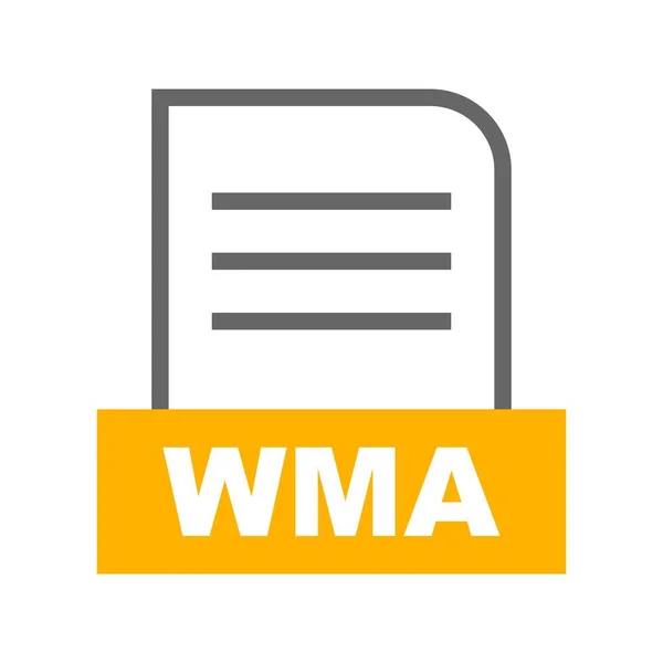 Wma 아이콘 — 스톡 벡터
