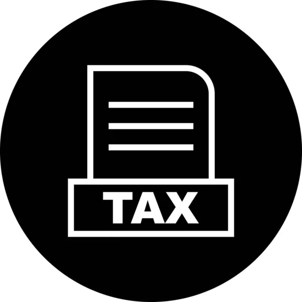 Vector Tax Dateisymbol — Stockvektor