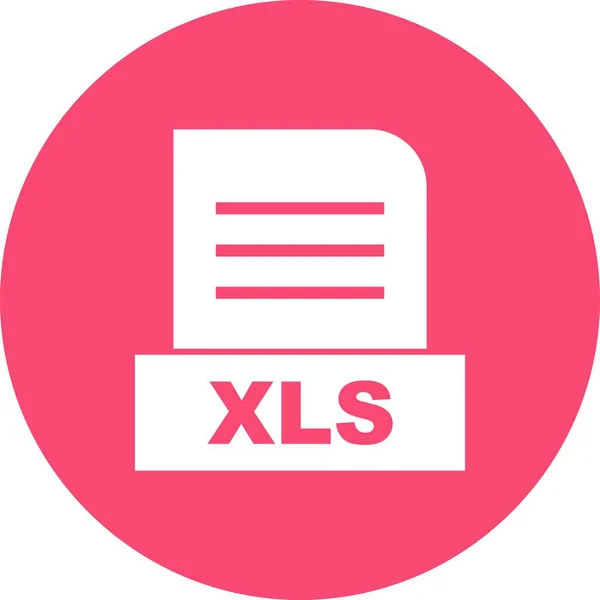 Vector Xls Dateisymbol — Stockvektor
