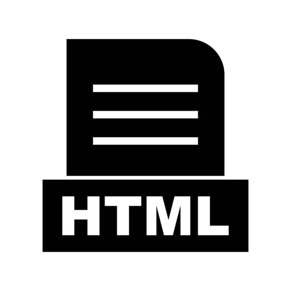 Ícone Arquivo Html Vetorial — Vetor de Stock