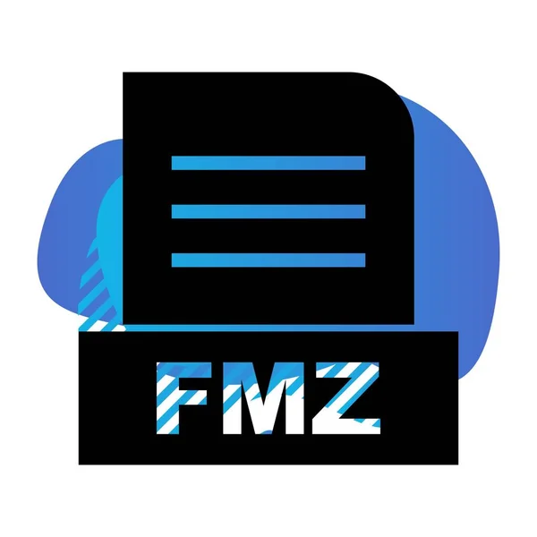 Ikona Souboru Vector Fmz — Stockový vektor