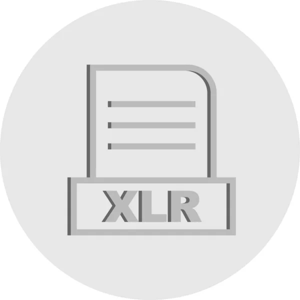 Xlr 아이콘 — 스톡 벡터