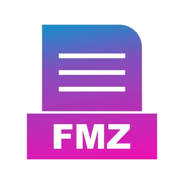 Vector Fmz Bestand Pictogram — Stockvector