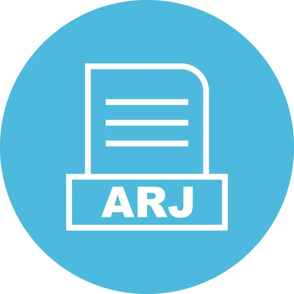 Значок Векторного Файла Arj — стоковый вектор