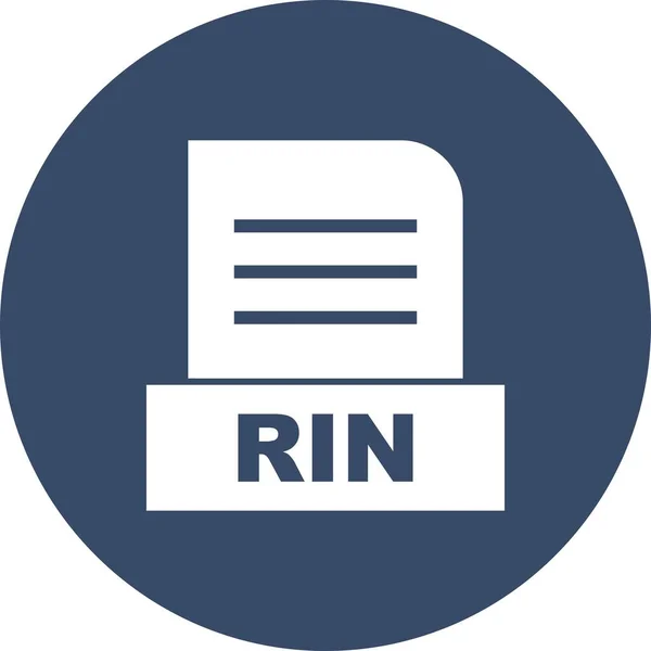Vector Rin File Icon — Stock Vector