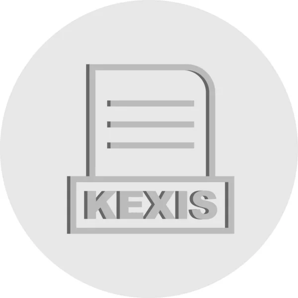 ベクトルKexisファイルのアイコン — ストックベクタ