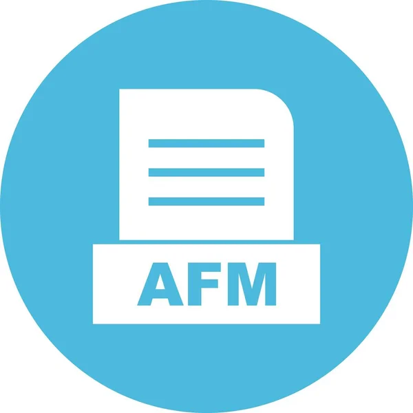 Vector Afm Icono Del Archivo — Vector de stock