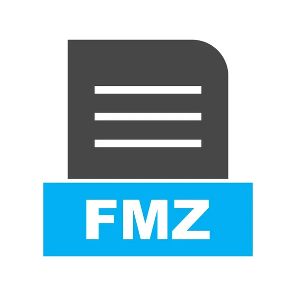 Vector Fmz File Icon — Stock Vector